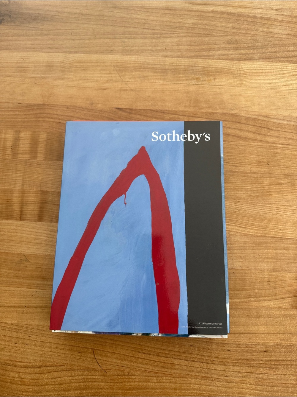 Sotheby's Art Auction Catalog - Blue & Red Cover